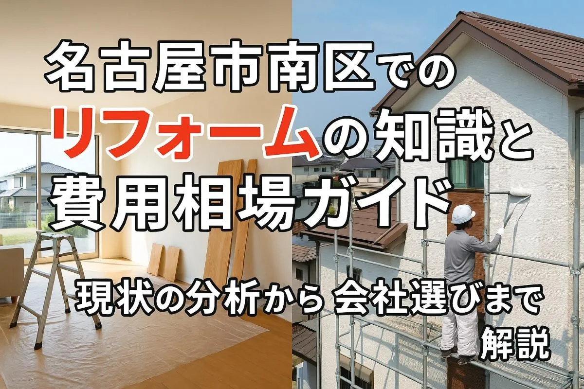 名古屋市南区でのリフォームの知識と費用相場ガイド｜現状の分析から会社選びまで解説