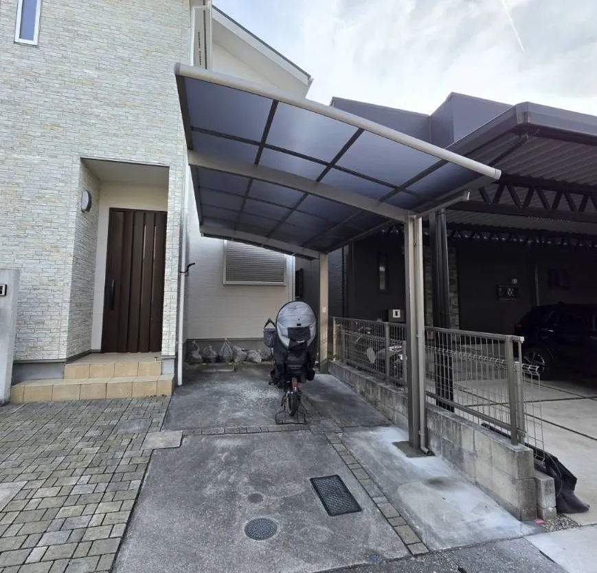 「紫外線90%カット。自転車が長持ちしやすいカーポートをご提案しました」|名古屋市緑区